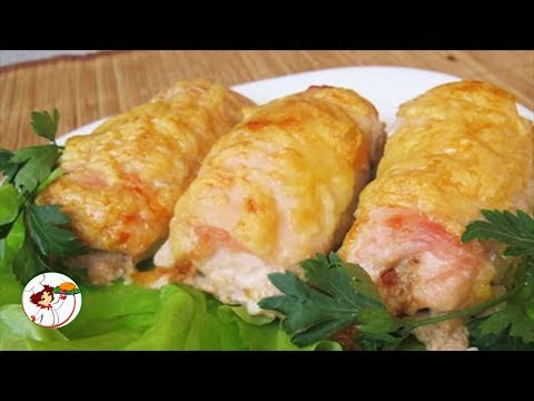 КУРИНЫЕ РУЛЕТИКИ С ГРИБАМИ И СЫРОМ. Вкусное украшение праздничного стола.