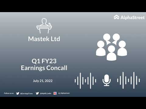 Mastek Ltd Q1 FY23 Earnings Concall