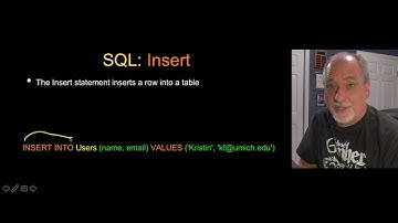 PY4E - Databases - Single Table SQL (Chapter 15 Part 2)