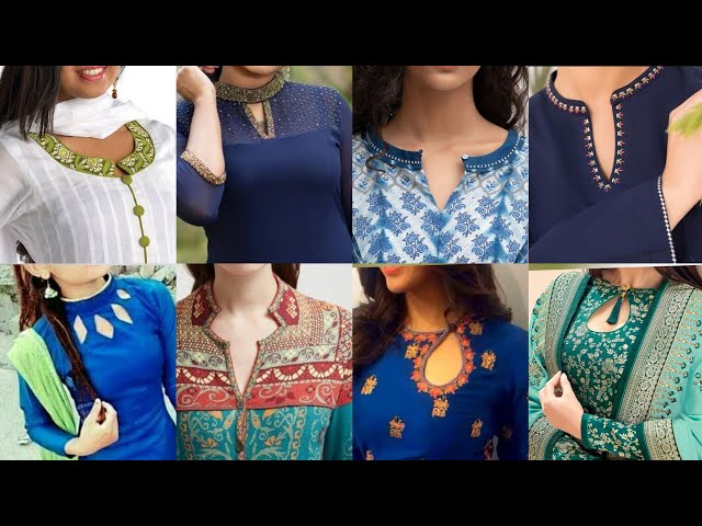 Top 10 Cotton Kurti Neck Designs | Surati Fabric - Fashion Blogs of India  for Kurtis, Sarees and ladies wear