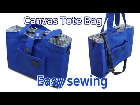 캔버스백 만들기/가방 만들기/Make a bag/Making Canvas Bag/キャンバスバッグを作る/Mach eine Tasche/做一個手提包