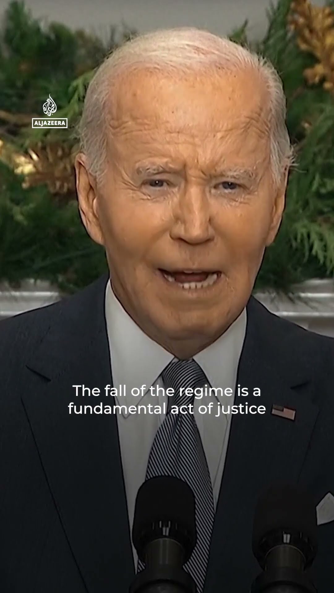 Fall of Assad government ‘is act of justice’, says Biden | AJ #shorts