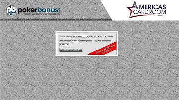 The Americas Cardroom Deposit Bonus | PokerBonus Rating