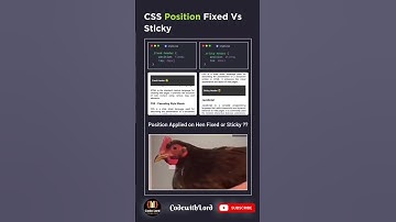 CSS Position Fixed and Sticky Property for Website #shorts #viral #trending #CodewithLord