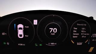2020 Porsche Taycan Turbo Range Test -- 295 MILES -- Gauge View Video by THE DRIVE 41,056 views 4 years ago 4 minutes, 12 seconds
