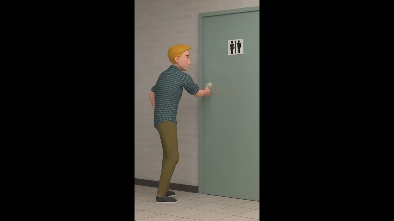BATHROOM IS LOCKED Shorts