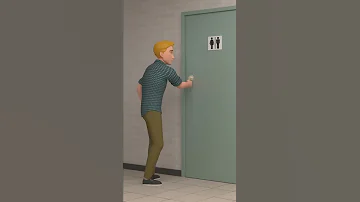 BATHROOM IS LOCKED Shorts 