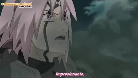 Sakura se sorprende del poder de Naruto y Sasuke