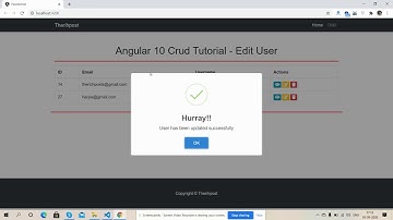 Angular 10 Crud Tutorial for Beginners - Edit User