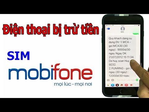 Cách kiểm tra và hủy những dịch vụ trừ tiền của Mobifone