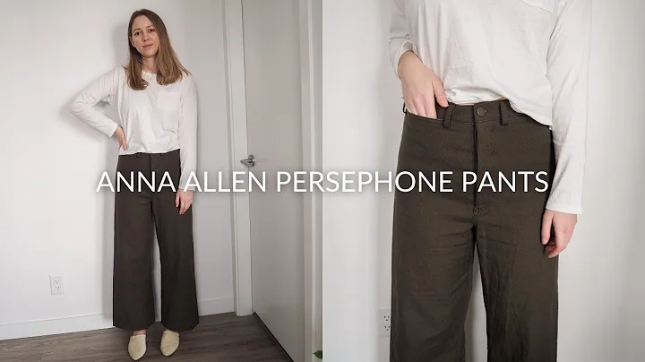 ANNA ALLEN PERSEPHONE PANTS | Sew along & review