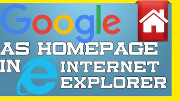 How to Set Google as Default HomePage In Internet Explorer | IE 11