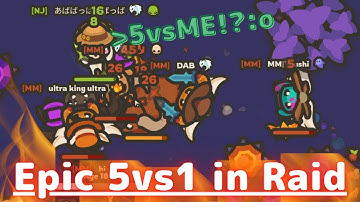 Raid in tokyo1 but i got INSANE 5vs1-[Taming.io]