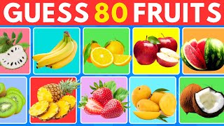 Guess the Fruit in 3 Seconds 🍍🍓🍌 | 80 Different Types of Fruit