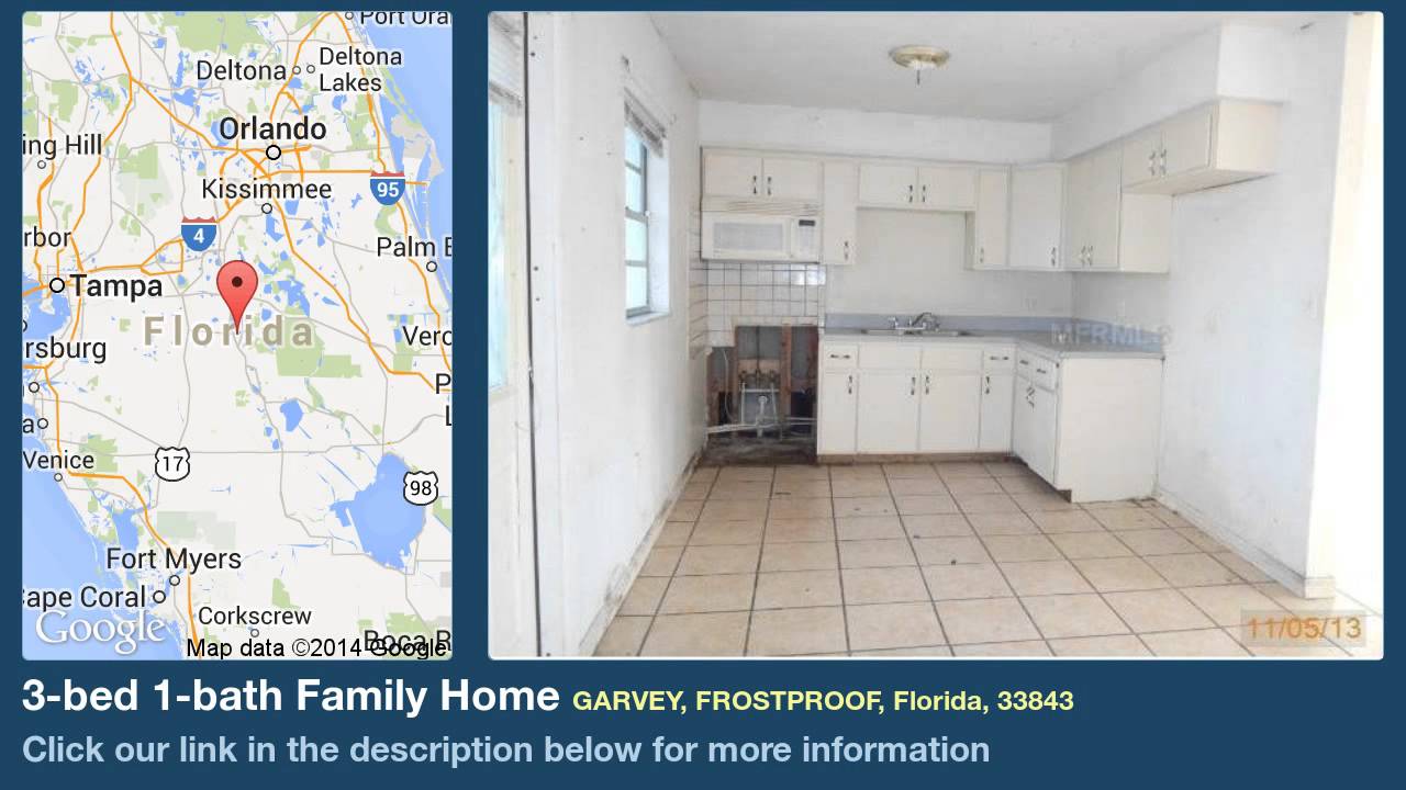 new homes in houston 3-bed 1-bath Family Home for Sale in Frostproof, Florida on florida-magic.com