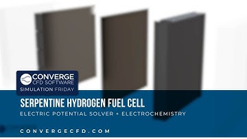 Simulating a Serpentine Hydrogen Fuel Cell in CONVERGE