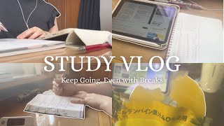 Study Vlog |TOEIC試験目前💻休憩多めの勉強day TOEIC🔠 |うつ病🌀Keep Going, Even with Breaks