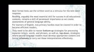 assessing reading part 1