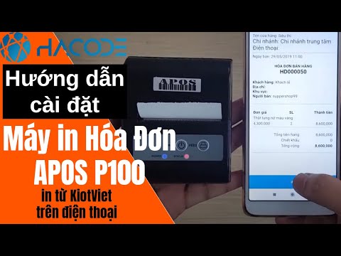 Cách in bill từ phần mềm KiotViet qua điện thoại Android