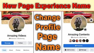 Change Facebook New Page Experience Name | Profile Page name kaise change Kare