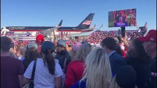 Former president Donald J. Trump draws thousands to Freeland, Michigan