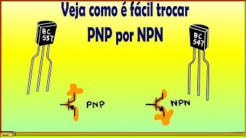 Como ligar o transistor PNP no lugar de um NPN