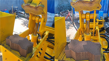 Movable diesel M7MI hydraform earth soil cement interlocking brick blocks machine price QT1-20