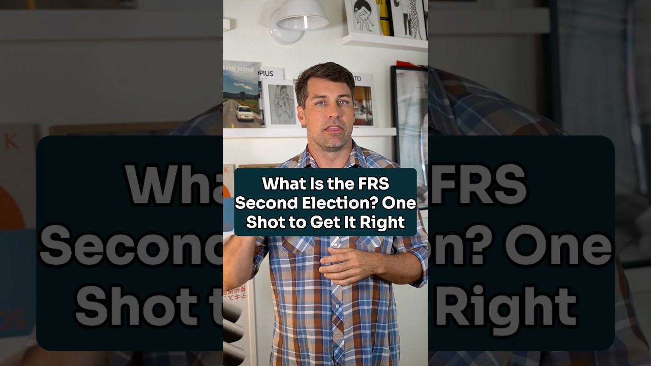FRS gives ONE shot to switch retirement plans - mess up = no fixing it! 
