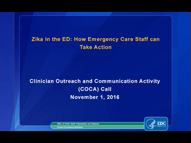 Zika in the ED: How Emergency Care Staff can Take Action class=