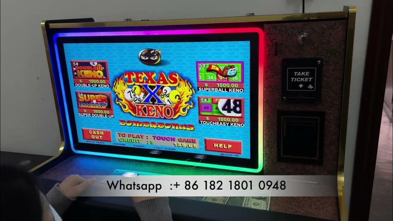 Texas Keno 27 inch Slot Game Machines For Sale YouTube