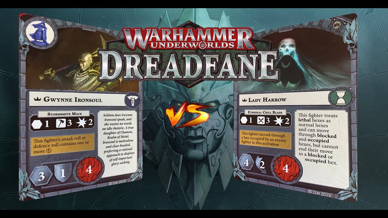 Warhammer Underworlds Dreadfane Battle Report Ironsouls Condemnors vs Lady Harrows Mournflight - 4k