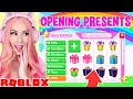 Opening EVERY PRESENT In Adopt Me... Roblox Adopt Me Unboxing