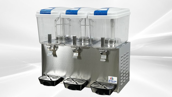 Commercial Beverage Dispenser, Tanks Ice Tea Drink Machine Juice Dispenser  with 41°F-53.6°F YSJ18x2 