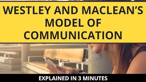 Westley and MacLean’s Model of Communication