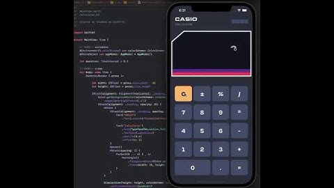 Calculator app SwiftUI!