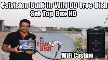 Catvision Built in WiFi DD Free Dish Set Top Box HD Unboxing & Installation