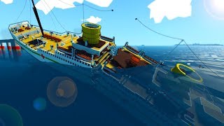 Spycakes & I Broke a Ship Carrying Medicine in Half! - Stormworks Multiplayer Sinking Ship