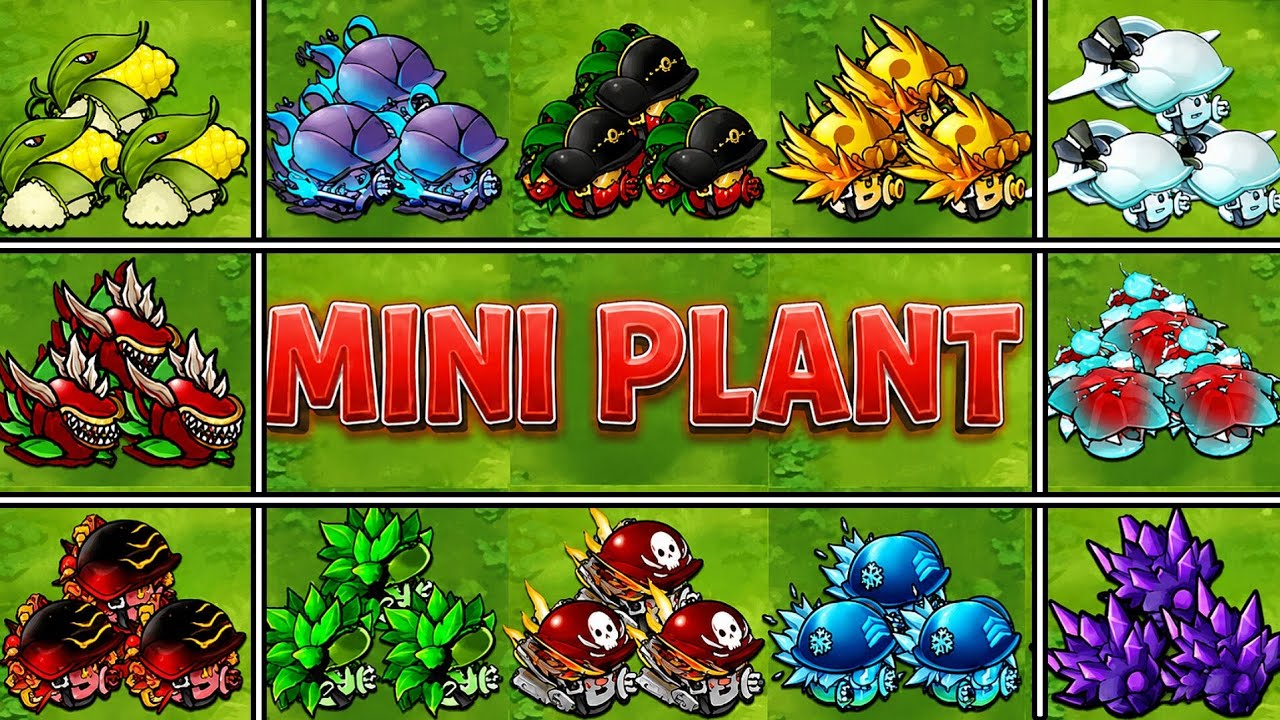 PVZ 1 Fusion Challenge!! - All new ultimate plant battle challenge ...