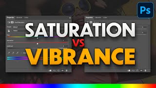 Saturation vs Vibrance - Hidden Photoshop Tech!