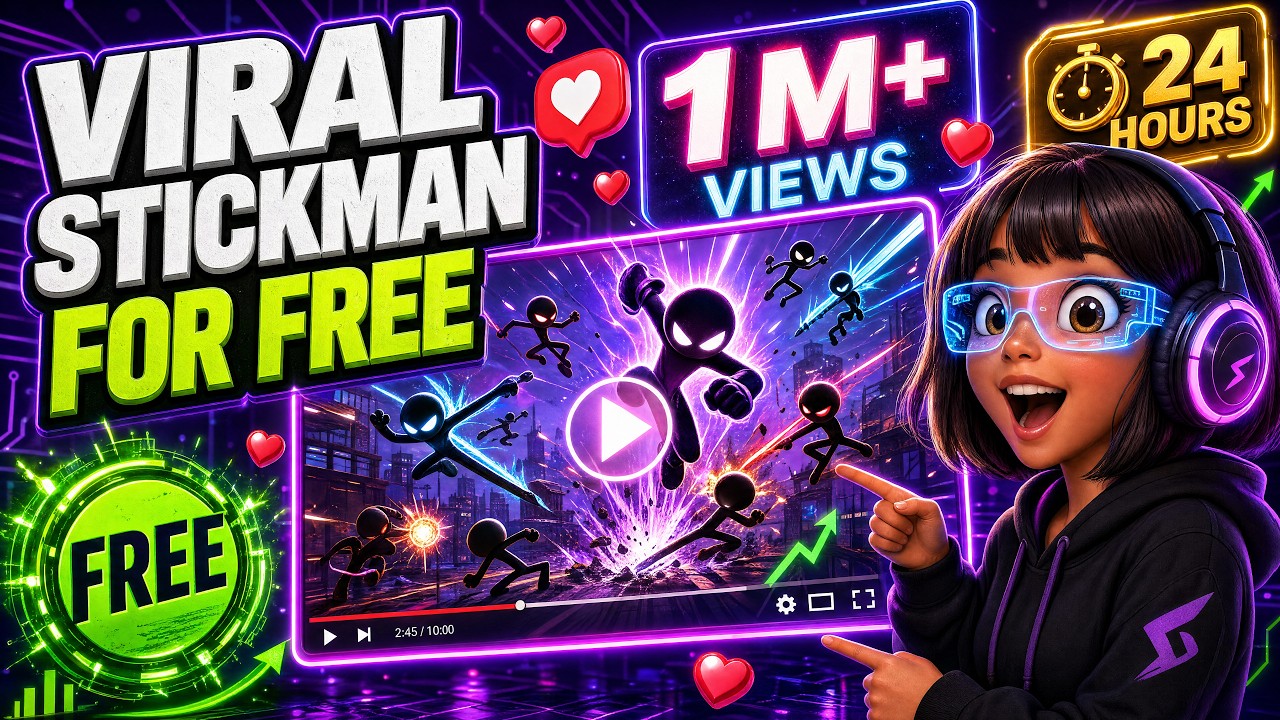 Make VIRAL Stickman Animation Videos With AI — Completely FREE (24 Hours)