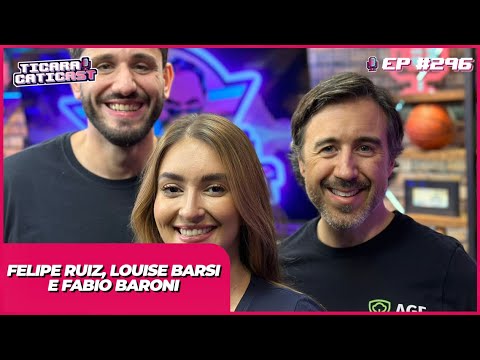 LOUISE BARSI, FELIPE RUIZ E FABIO BARONI (AGF – AÇÕES GARANTEM O FUTURO) –  TICARACATICAST | EP 296