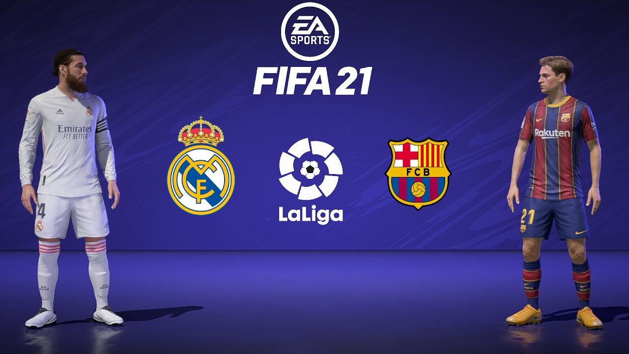 FIFA 21 Legacy Editions, PS3, GAMEPLAY FC BARCELONA vs REAL MADRID