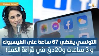 التونسي يقضي 67 ساعة على الفيسبوك و 3 ساعات و20دق في قراءة الكتب