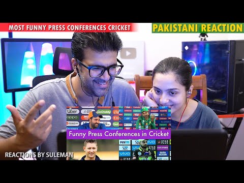 Pakistani Couple Reacts To Most Funny Press Conferences In Cricket 
