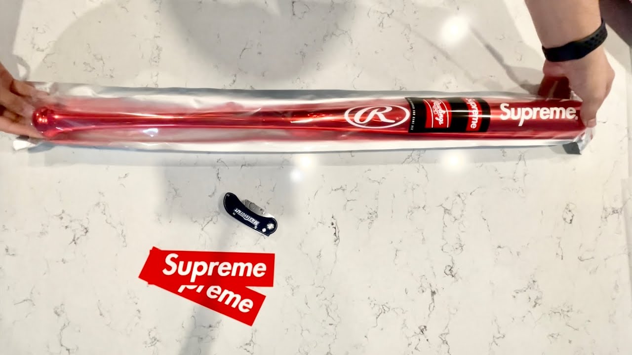 Supreme X Rawlings baseball bat unboxing and close up 🔥🔥🔥 