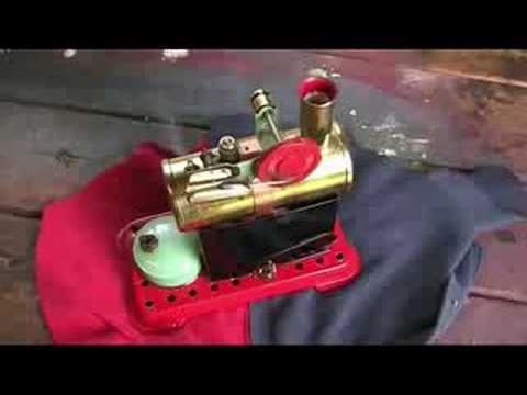 Mamod MM1 Disc Crank Toy Steam Engine Runs On Live Steam.