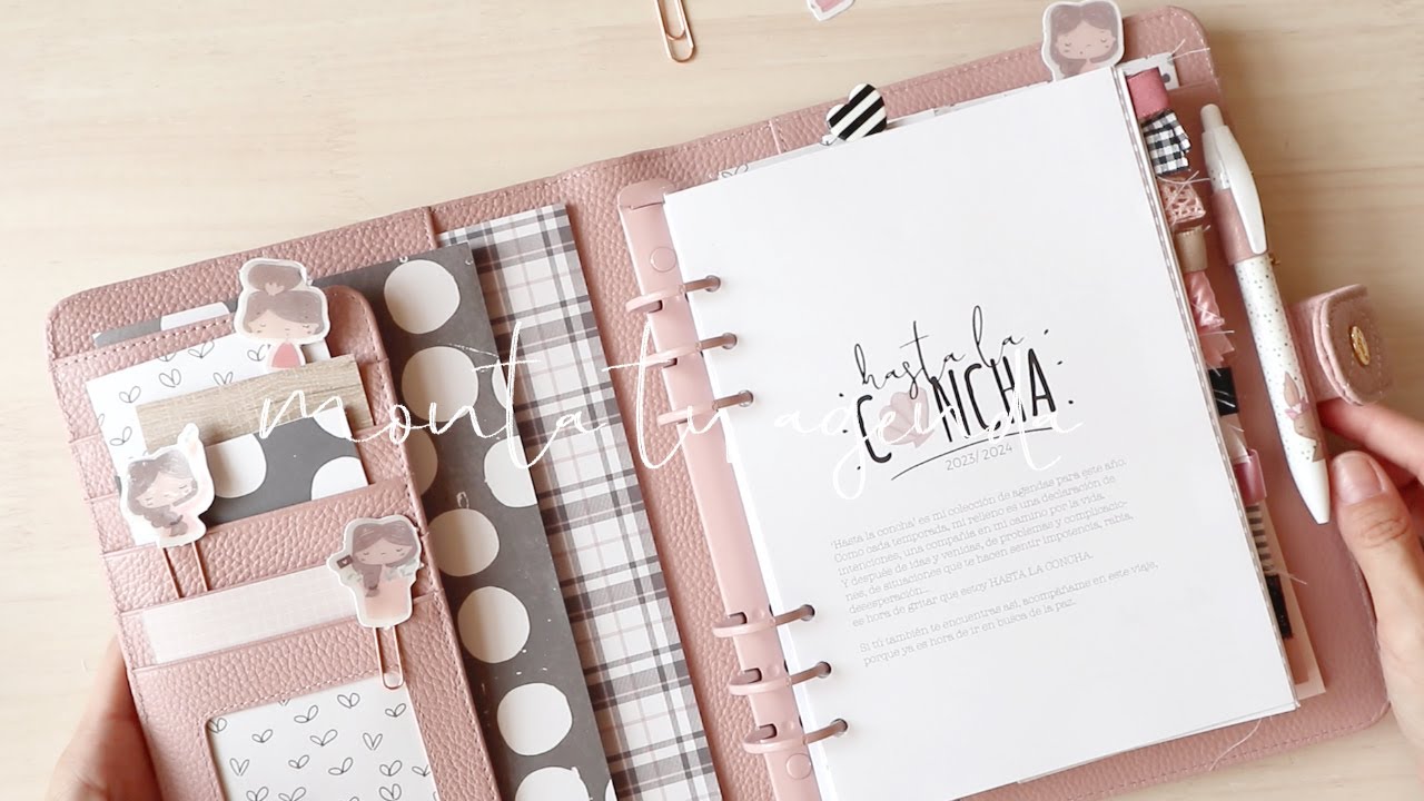 Monta tu agenda Alúa Cid de cero | Tutorial papelería