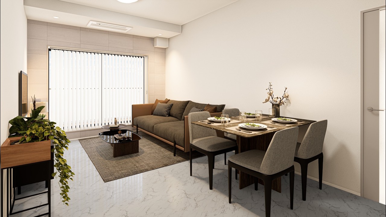 【完成予想パース】クレストプライムタワー芝｜リノベーション後ウォークスルー