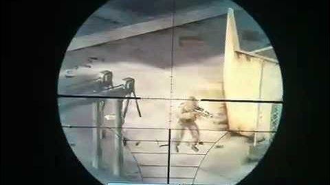 MW2 quick scope off crane on highrise