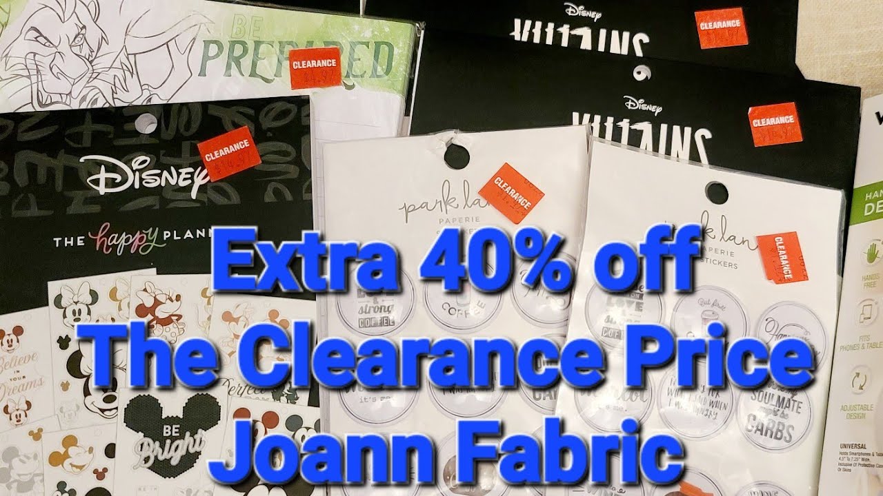 Extra 40% Off The Clearance Price @joannstores - YouTube